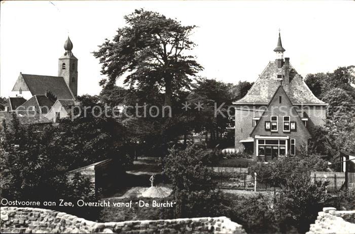 Oostvoorne aan Zee Overzicht vanaf De Burcht Kerk