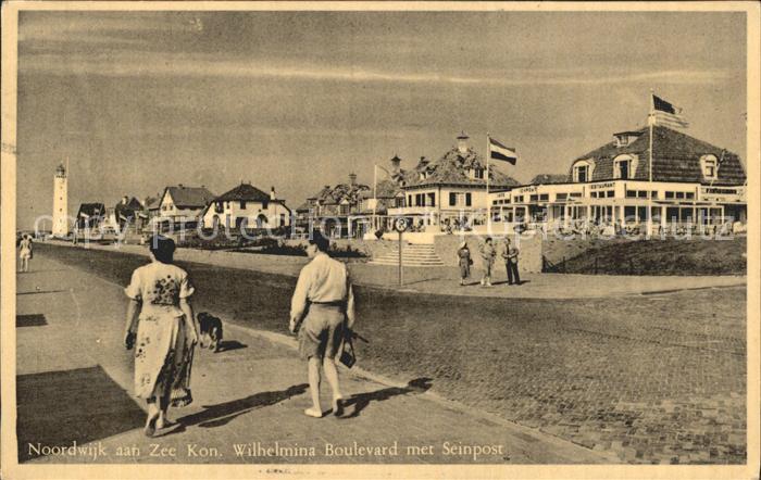 Noordwijk aan Zee  Koningin Wilhelmina Boulevard met Seinp