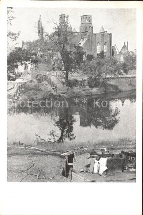 Arnhem Groote Kerk en Walburgskerk Ruinen Weltkrieg