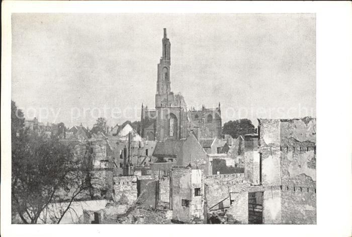 Arnhem Ruinestad Kerk Ruinen Weltkrieg