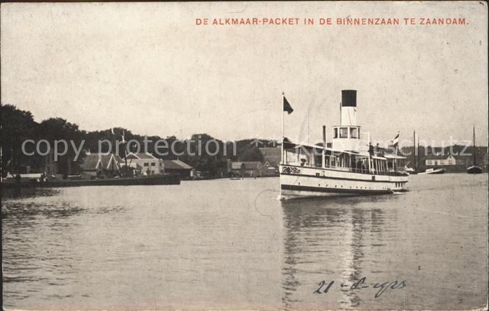Zaandam De Almaar packet in de Binnenzaan Dampfer