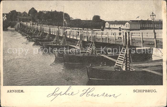 Arnhem Schipbrug Schiffsbruecke