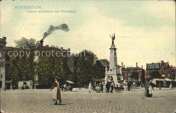 Rotterdam Caland Monument met Ziekenhuis
