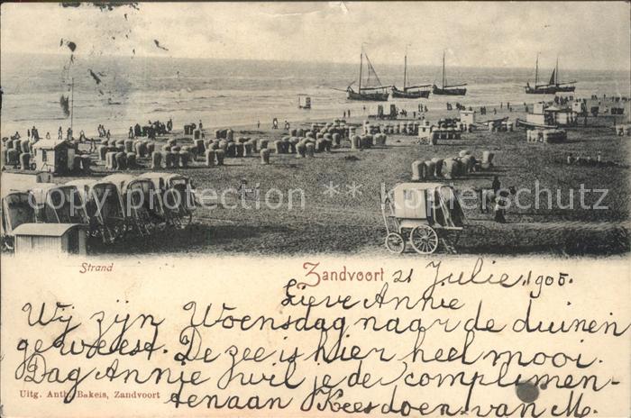Zandvoort Holland Strand Schiff