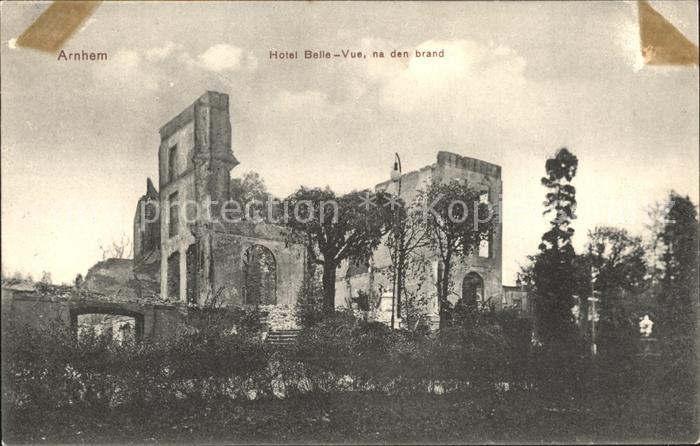 Arnhem Hotel Bellevue na den brand