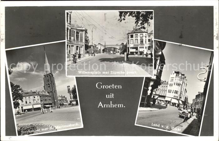 Arnhem St Martinuskerk Willemsplein Poort Land v.d. Markt