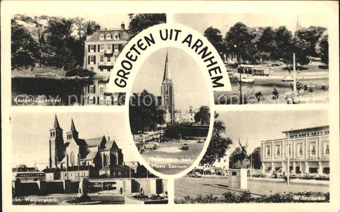 Arnhem Kasteel Zijpendaal St. Walburgkerk Musis Sacrum Velperplein Willemsplein