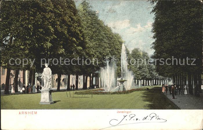 Arnhem Janssingel Denkmal Statue Fontaene
