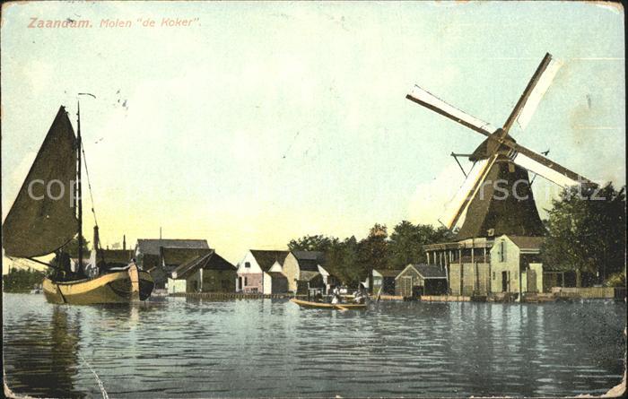 Zaandam Molen de Koker Muehle Schiff