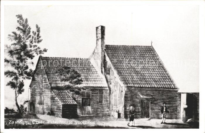 Zaandam Czaar Peter Huisje Kuenstlerkarte