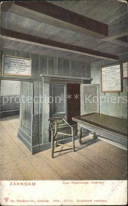 Zaandam Czaar Peterhuisje Interieur