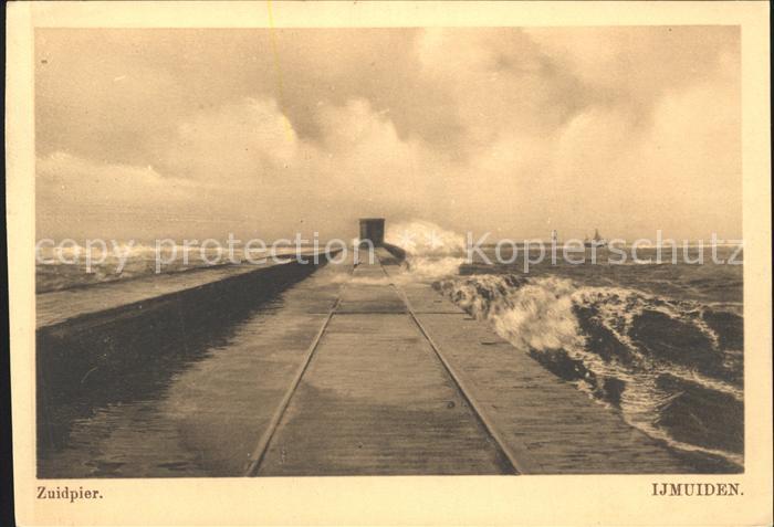Ijmuiden Zuidpier Brandung