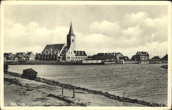 Middenmeer Gezicht met Ned Herv Kerk Kirche