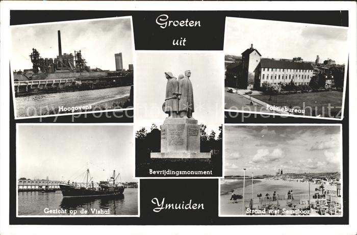 Ijmuiden Hoogovens Politiebureau Strand Semafoor Bevrijdingsmonument Vishal