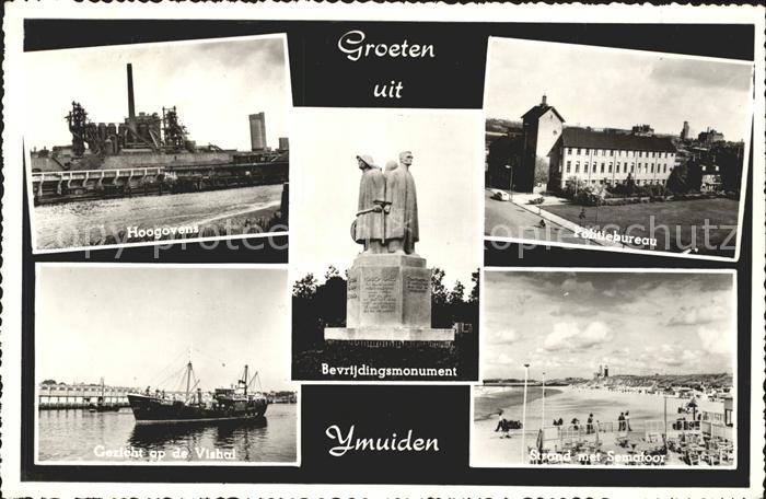 Ijmuiden Hoogovens Politiebureau Strand Semafoor Bevrijdingsmonument Vishal