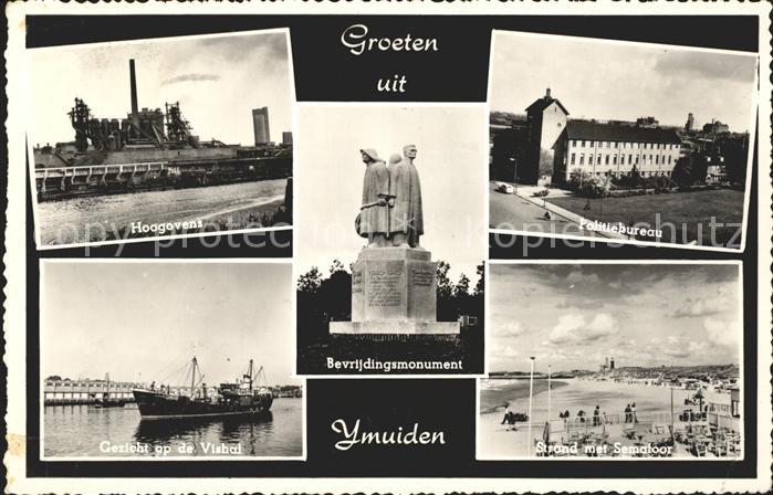 Ijmuiden Hoogovens Politiebureau Strand Semafoor Bevrijdingsmonument Vishal