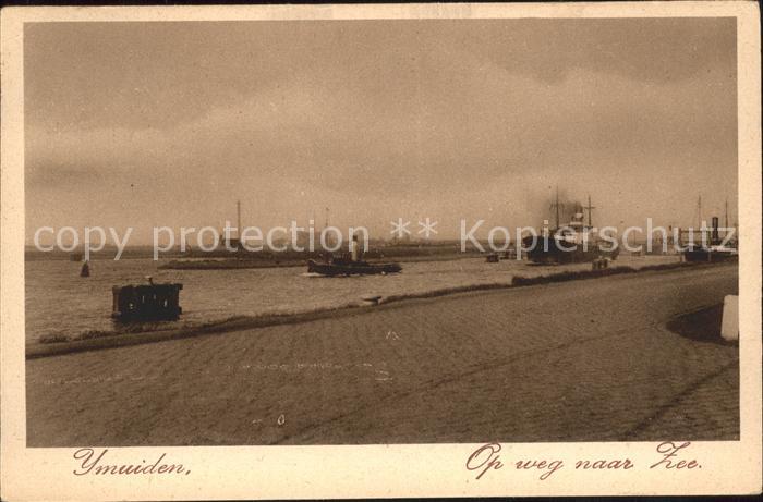 Ijmuiden Op weg naar Zee Dampfer