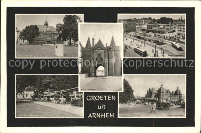 Arnhem Willemsplein Stationsplein Musis Sacrum Park Sonsbeek Poort