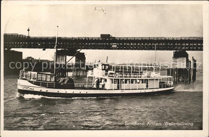 Arnhem Bootdienst Arnhem Westerbouwing Brug Bruecke