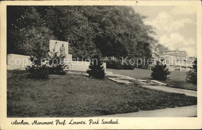 Arnhem Monument Prof. Lorentz Park Sonsbeek Denkmal