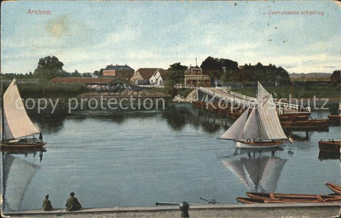 Arnhem Openstaande Schipbrug Schiffsbruecke Segelschiff