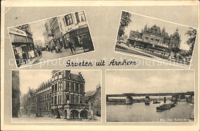 Arnhem Vijzelstraat Musis Sacrum Stadhuis Rijn Baileybrug