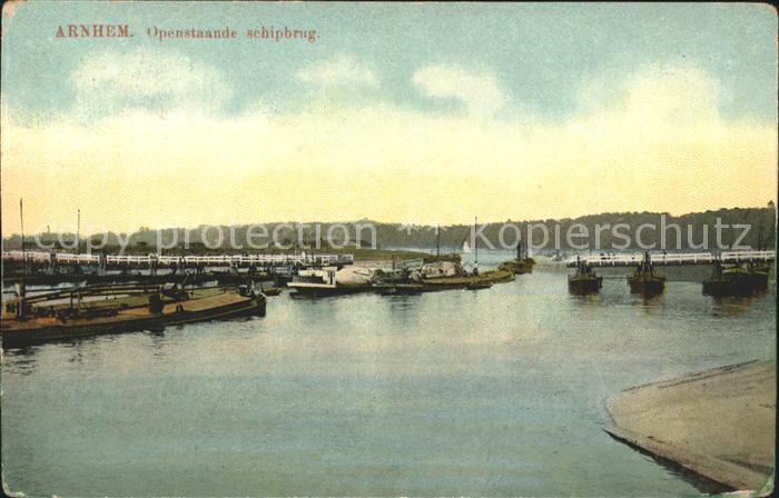Arnhem Openstaande Schipbrug Schiffsbruecke