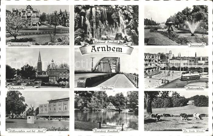 Arnhem Zijpendaalseweg Waterval Sonsbeek Janssingels Rijnbrug Plein Boerderij We