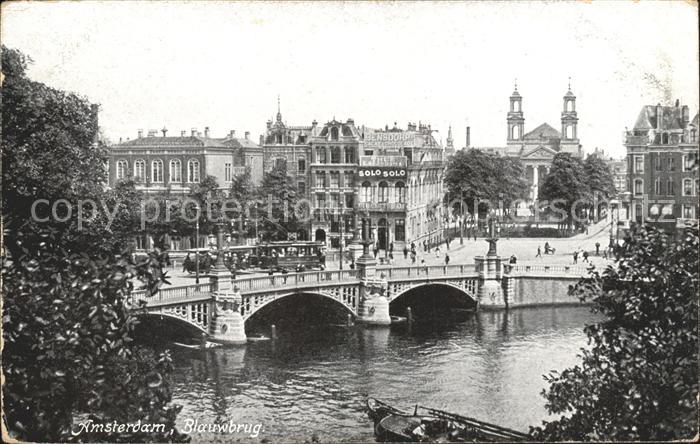 Amsterdam Niederlande Blauwbrug