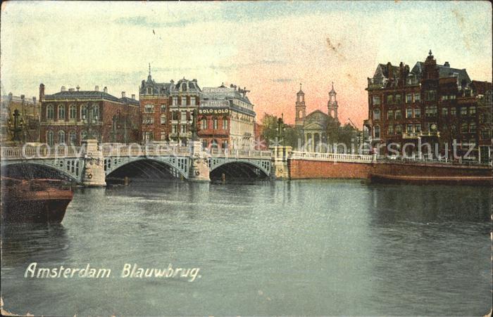 Amsterdam Niederlande Blauwbrug