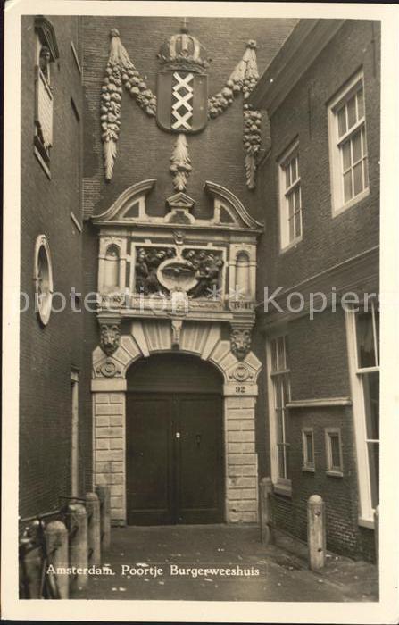 Amsterdam Niederlande Poortje Burgerweeshuis