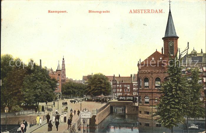 Amsterdam Niederlande Raampoort Bloemgracht