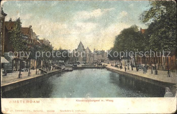 Amsterdam Niederlande Kloveniersburgwal Waag