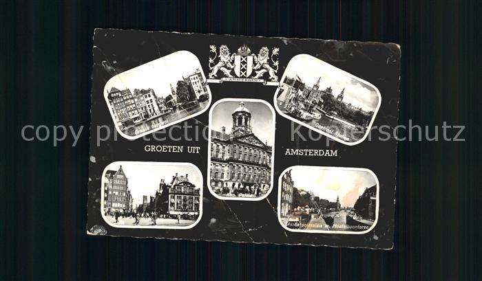 Amsterdam Niederlande Burgwal Central Station Kon Paleis