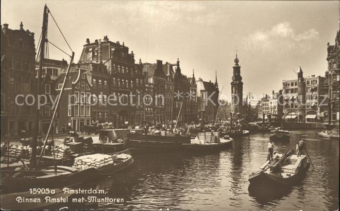 Amsterdam Niederlande Binnen Amstel Munttoren