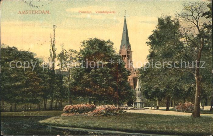 Amsterdam Niederlande Pontein Vondelpark