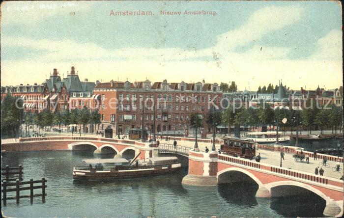 Amsterdam Niederlande Amstelbrug