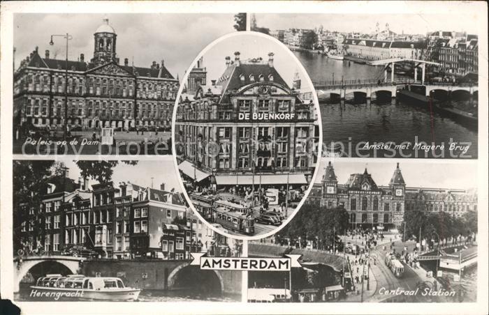 Amsterdam Niederlande Amstel Magere Brug Centraal Station Herengracht