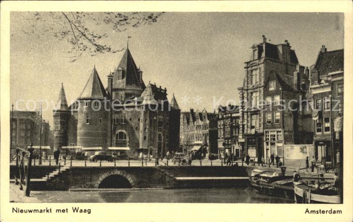 Amsterdam Niederlande Nieuwmarkt Waag