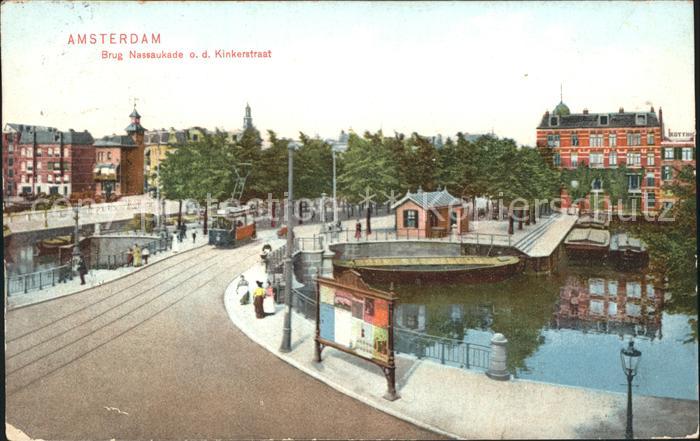 Amsterdam Niederlande Brug Nassaukade Kinkerstraat