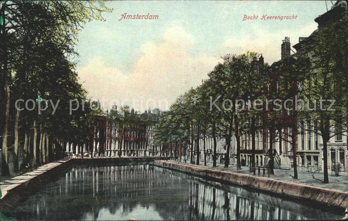 Amsterdam Niederlande Bocht Heerengracht