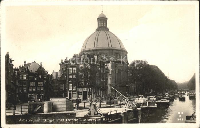 Amsterdam Niederlande Singel Ronde Luthersche Kerk