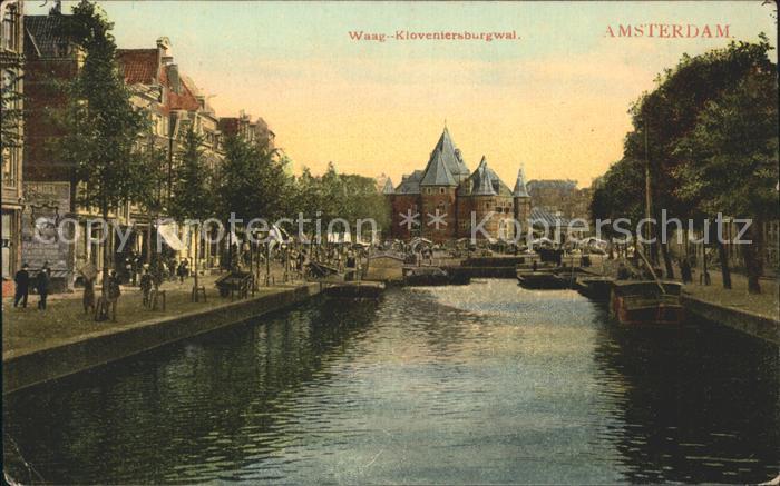 Amsterdam Niederlande Waag Kloventersburgwal