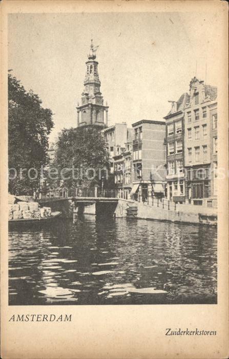 Amsterdam Niederlande Zuiderkerkstoren