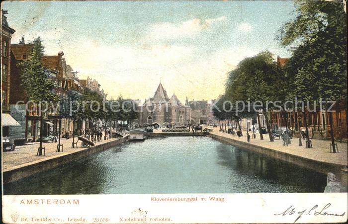 Amsterdam Niederlande Kloveniersburgwal Waag