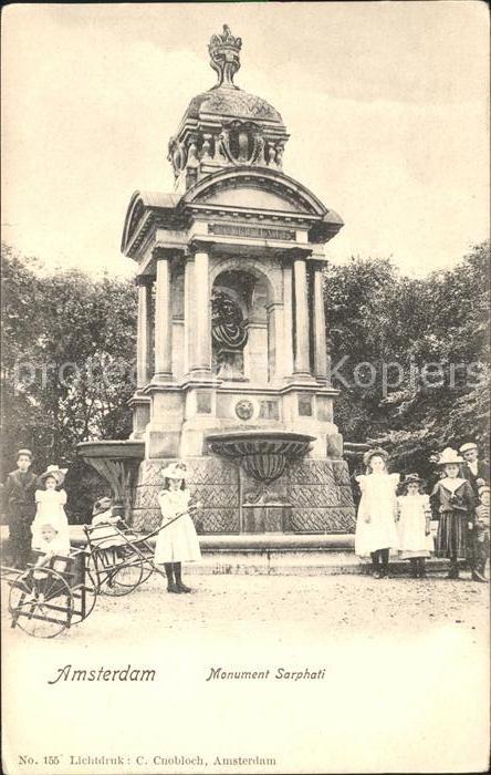 Amsterdam Niederlande Monument Sarphati