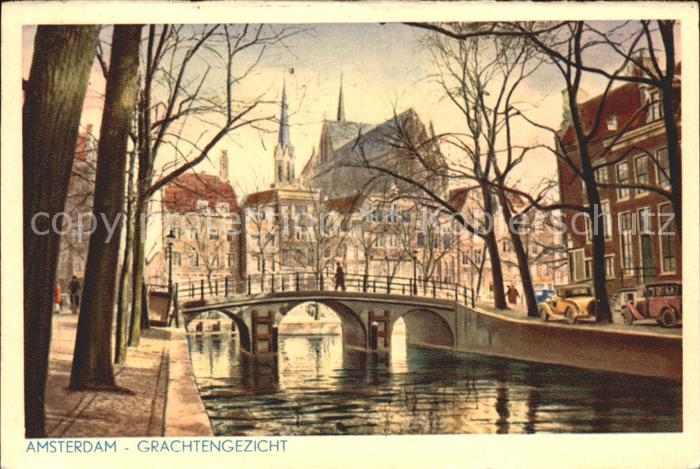 Amsterdam Niederlande Grachtengezicht