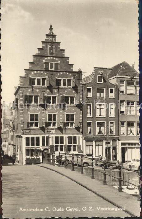 Amsterdam Niederlande Gevel Voorburgwal