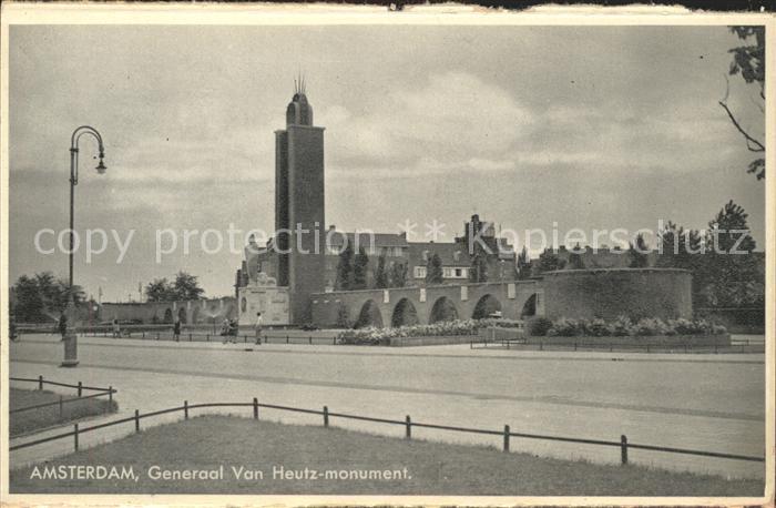 Amsterdam Niederlande Generaal Heutz monument