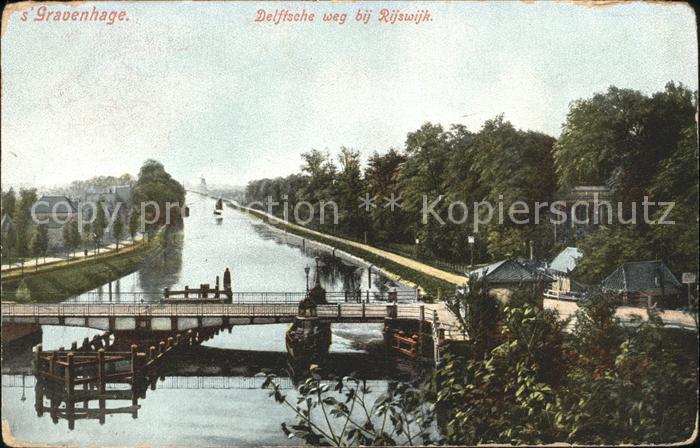 s-Gravenhage Delftsche weg bij Rijswijk Bruecke